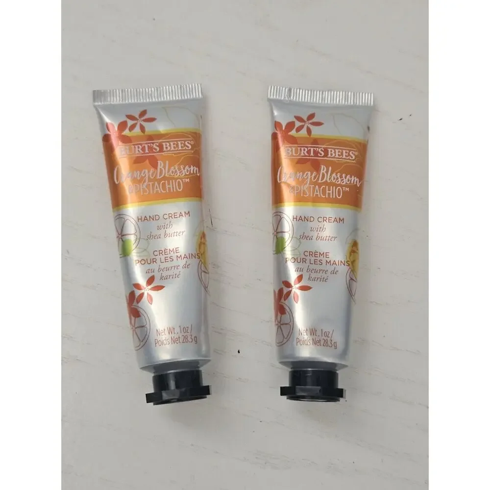 Burts Bees Orange Blossom & Pistachio Hand Cream with Shea Butter, 1 Oz -‎ 2ct